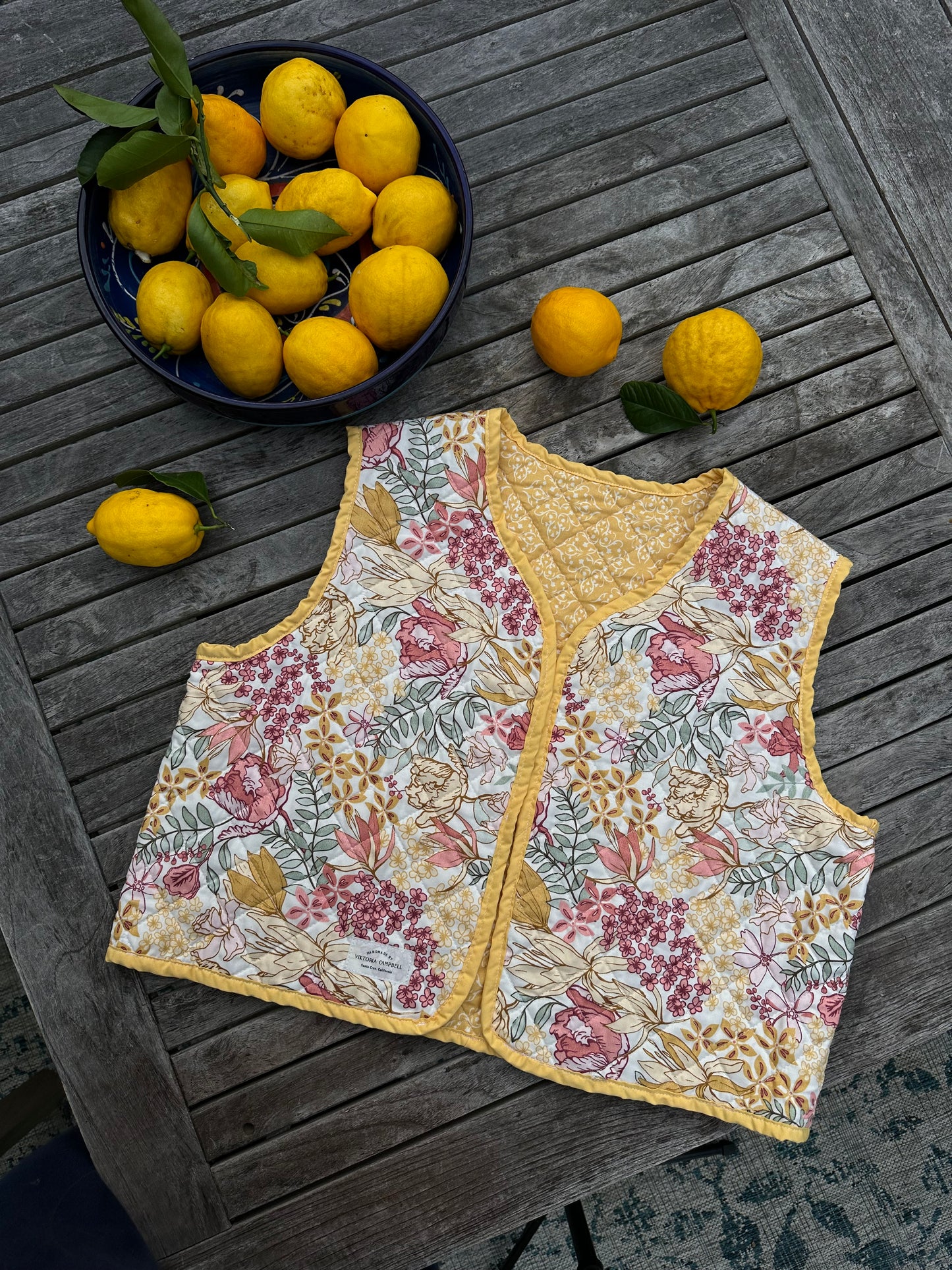 "Sunny Day" Vest reversible